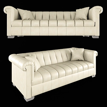 Elegant Hilaire Sofa: Comfortable, Stylish 3D model image 1 