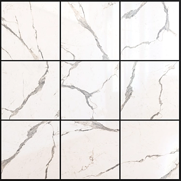 Statuario Superior Multi-Texture Tile: Stunning Collection 3D model image 1 