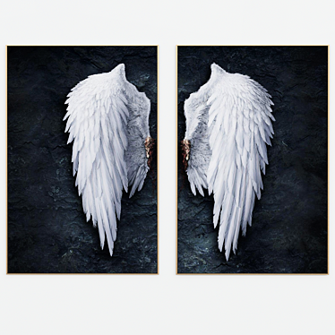 Winged Elegance Backgrounds 3D model image 1 