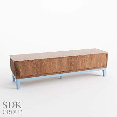 Modern OM Briotte Bedside Table 3D model image 1 