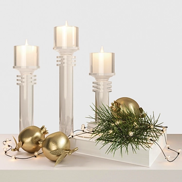 Elegant Ethan Allen Holiday Decorations 3D model image 1 