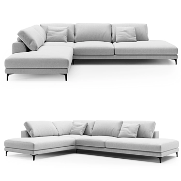 Magnificent OM Magnus 3 Sofa 3D model image 1 