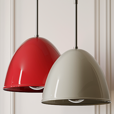 Elegant Pendant Light by Bruck 3D model image 1 