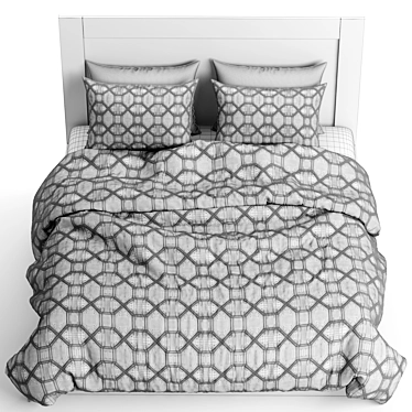 Madison Park Bed: Sleek & Stylish 3D model image 1 