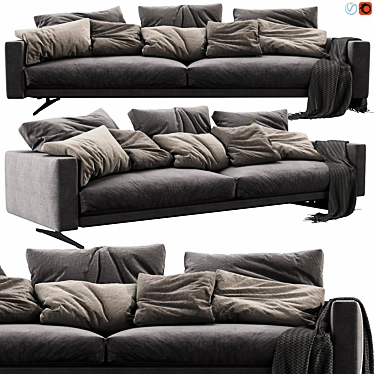 Flexform Campiello - Modern Modular Sofa 3D model image 1 
