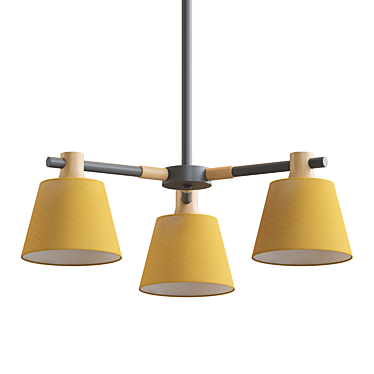 Elegant Textured Ceiling Lamp 3D model image 1 