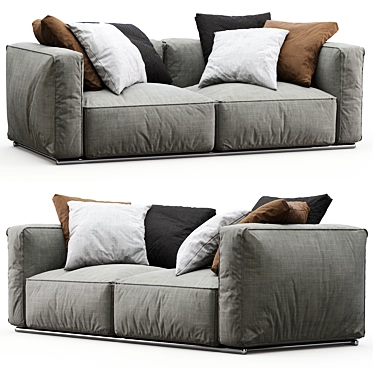 Modern Poliform Shanghai Sofa 3D model image 1 