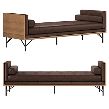 Modernized Mid-Century Holden Chaise 3D model image 1 