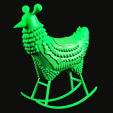 Quirky Rocking Chicken by Jaime Hayon 3D model image 1 