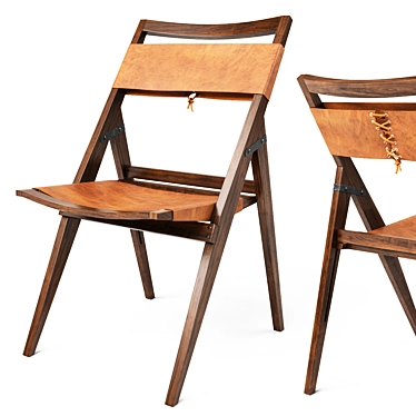 Portable Folding Chair 3D model image 1 