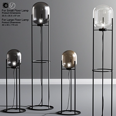 Contemporary Lighting: Modern Floor Lamps 3D model image 1 