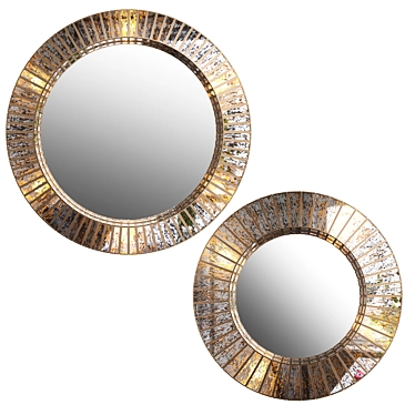 Vintage-Style Tina Mirror with Illumination 3D model image 1 