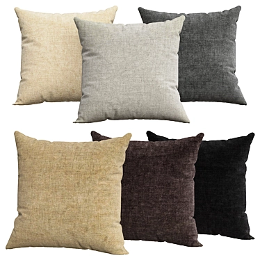 Cozy Comfort Pillows 3D model image 1 