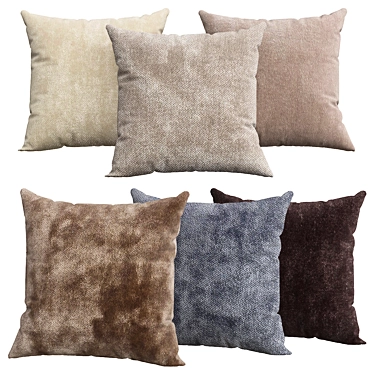 Cozy Comfort Pillows 3D model image 1 