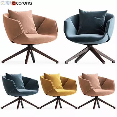 SP01 Anita Armchair: Modern Elegance for Your Space 3D model image 1 