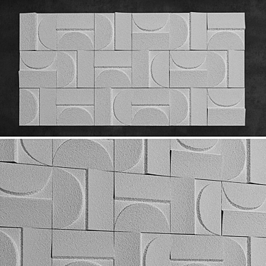 Kenzan Wall Tiles: Versatile Design Solution 3D model image 1 