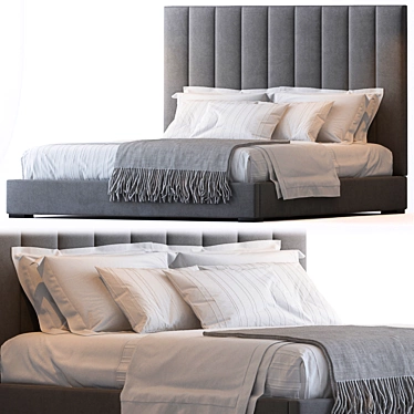 Elegant Modena Bed - RH 3D model image 1 