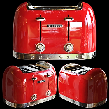 Sleek Schneider Toaster 3D model image 1 