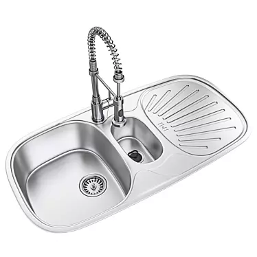 Lux Mixer Sink: 105x55x19cm 3D model image 1 