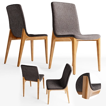 Italian-made Talin Chair: Modern Elegance 3D model image 1 