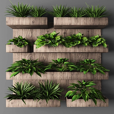 Polys 70304: Enhance Your Space with a Vertical Garden 3D model image 1 