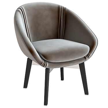 Sleek & Stylish Minotti Asy Chair 3D model image 1 