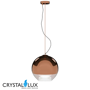 Woody SP1 D300 Copper Pendant 3D model image 1 