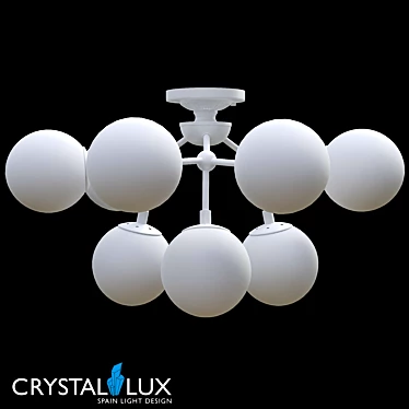 Crystal Lux Medea PL9 Pendant Light 3D model image 1 