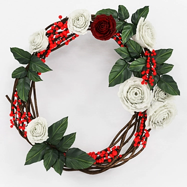 RosaWreath: Elegant Decorative Blooms 3D model image 1 