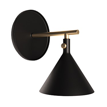 Minimalist Cast Sconce Wall Lamp 3D model image 1 