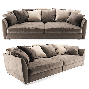 BRONX Modern Fabric Sofa: Stylish and Spacious 3D model image 1 