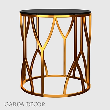 Modern Gold Coffee Table 3D model image 1 