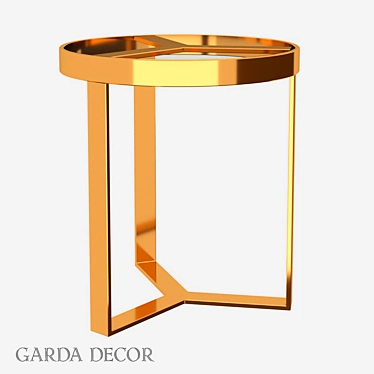 Golden Glass Coffee Table by Garda 3D model image 1 