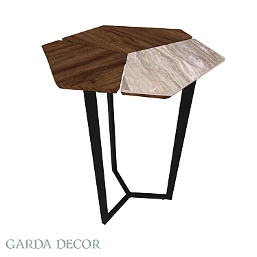 Garda Decor Ceramic Coffee Table 3D model image 1 