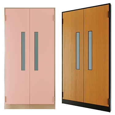 Versatile Kitchen Entry Door 3D model image 1 