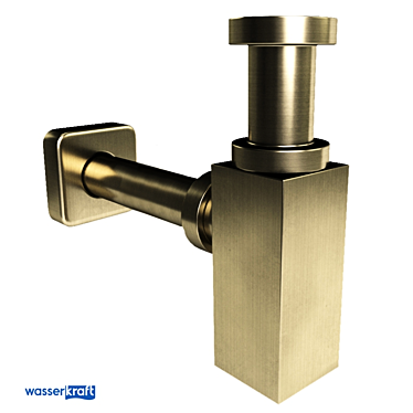 Exter Light Bronze Sink Siphon 3D model image 1 