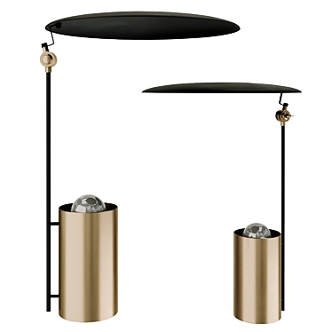 Julius Loft Style Desk Lamp 3D model image 1 