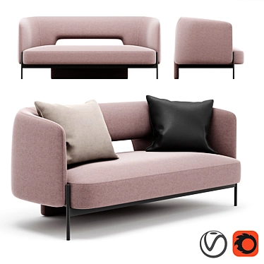 Sleek Virgin Sofa by MisuraEmme 3D model image 1 