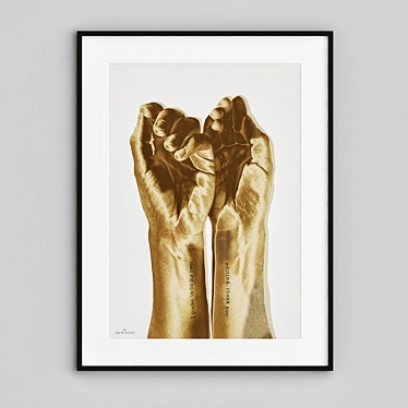 Golden Touch Frame 3D model image 1 