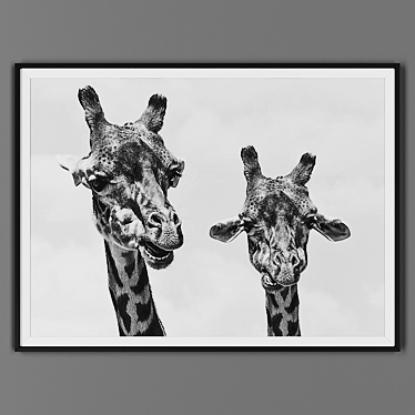 Black Frame Artwork 3D model image 1 