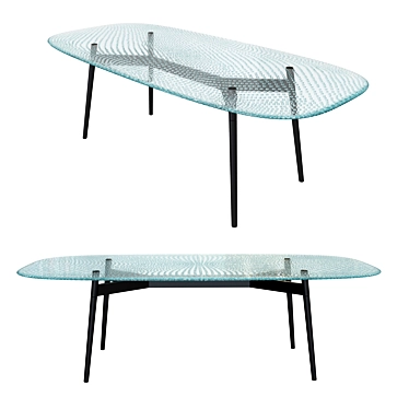 Fiam Coral Beach Table: Exquisite Design for Beachside Bliss 3D model image 1 