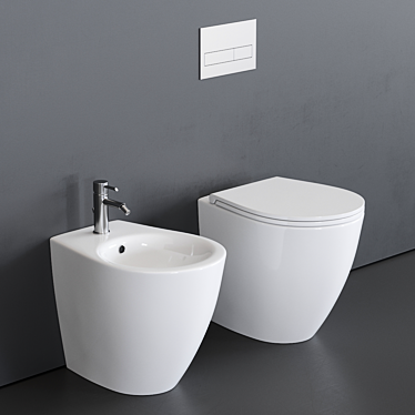 Bull 500 | Ceramic WC & Bidet 3D model image 1 