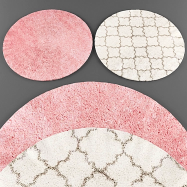 Frosty Elegance Rugs Collection 3D model image 1 