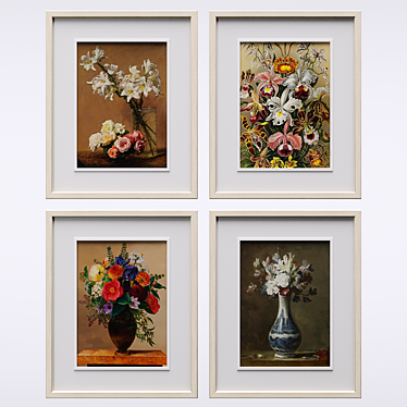 Title: Floral Frame Masterpiece 3D model image 1 