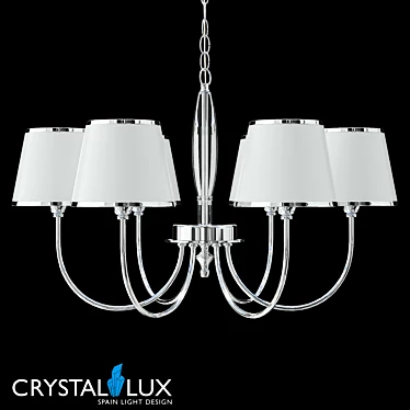 Modern Chrome Pendant from Favor Collection 3D model image 1 