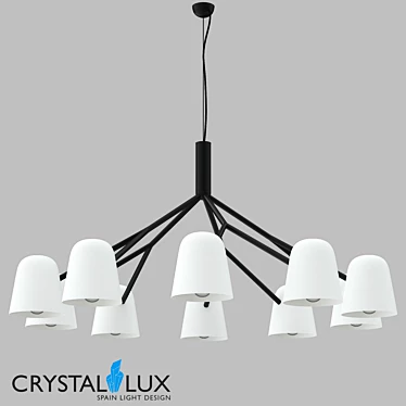 Enrique SP10 Modern Black/White Pendant 3D model image 1 