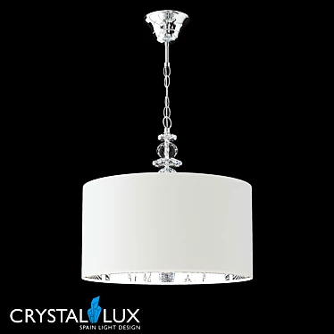 Armando SP4 Chrome Pendant Light 3D model image 1 