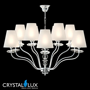 Armando Modern Chrome Chandelier 3D model image 1 