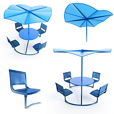 Lounge & Mingle Picnic Table 3D model image 1 