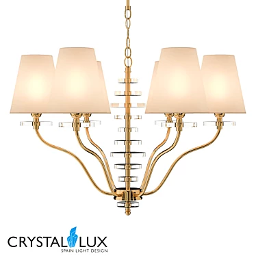 Crystal Lux Armando SP6 Gold Pendant 3D model image 1 